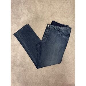 Brioni Chamonix Comfort Fit Mens Jeans Size 44 Dark Wash 5 Pockets Made in Italy